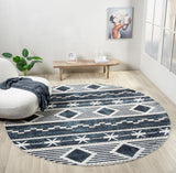 United Weavers Stratton Orchard Navy Rug - round room scene