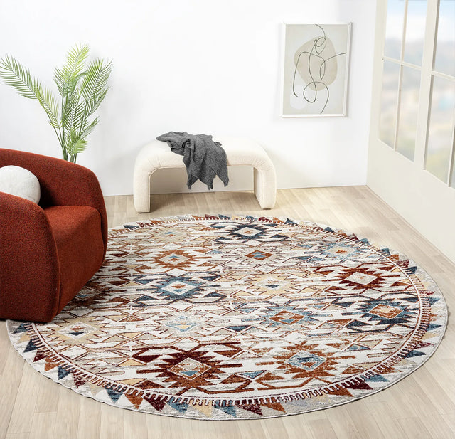 United Weavers Stratton Woodlands Multi Rug - round room scene