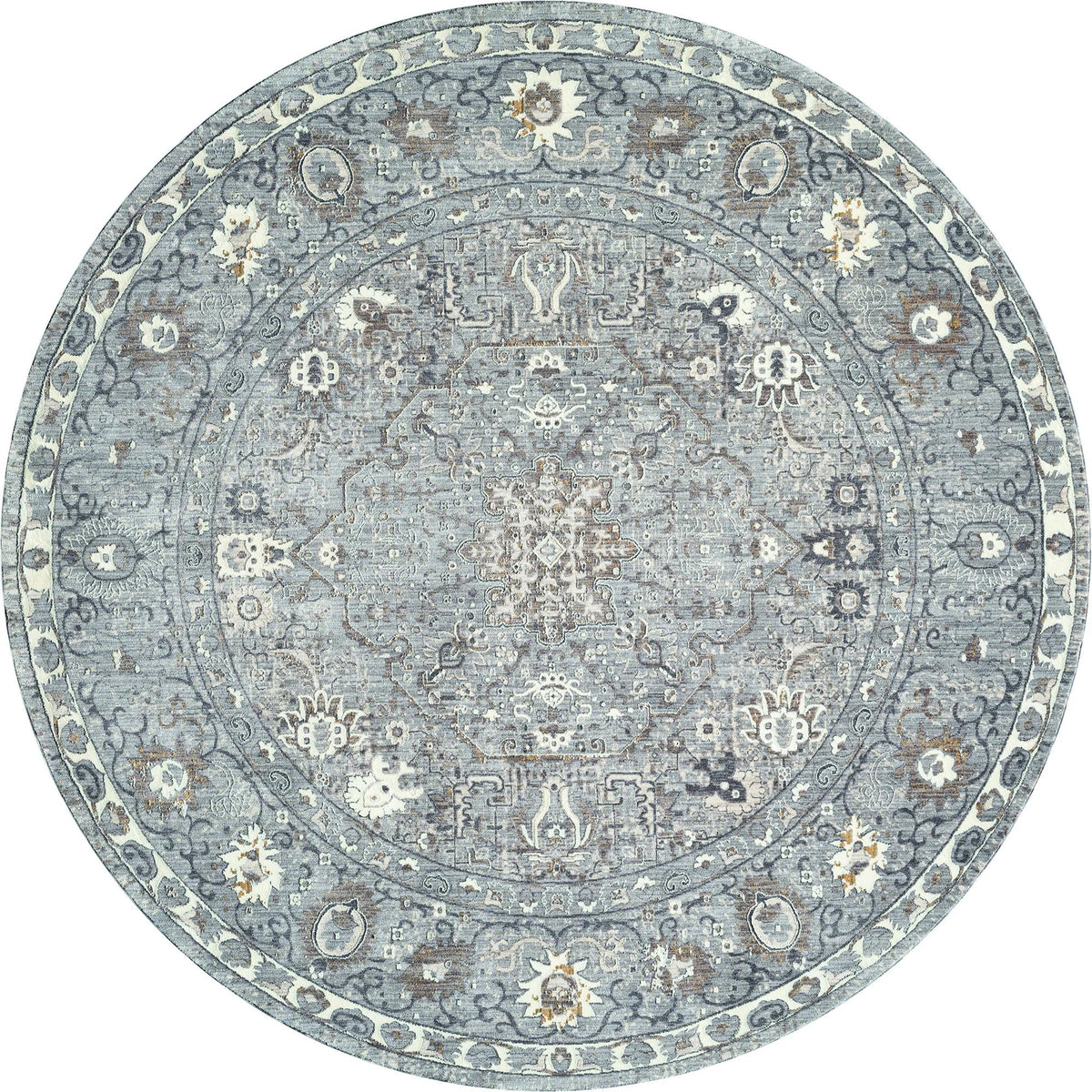 United Weavers Armada Clermont Grey Rug - round front view