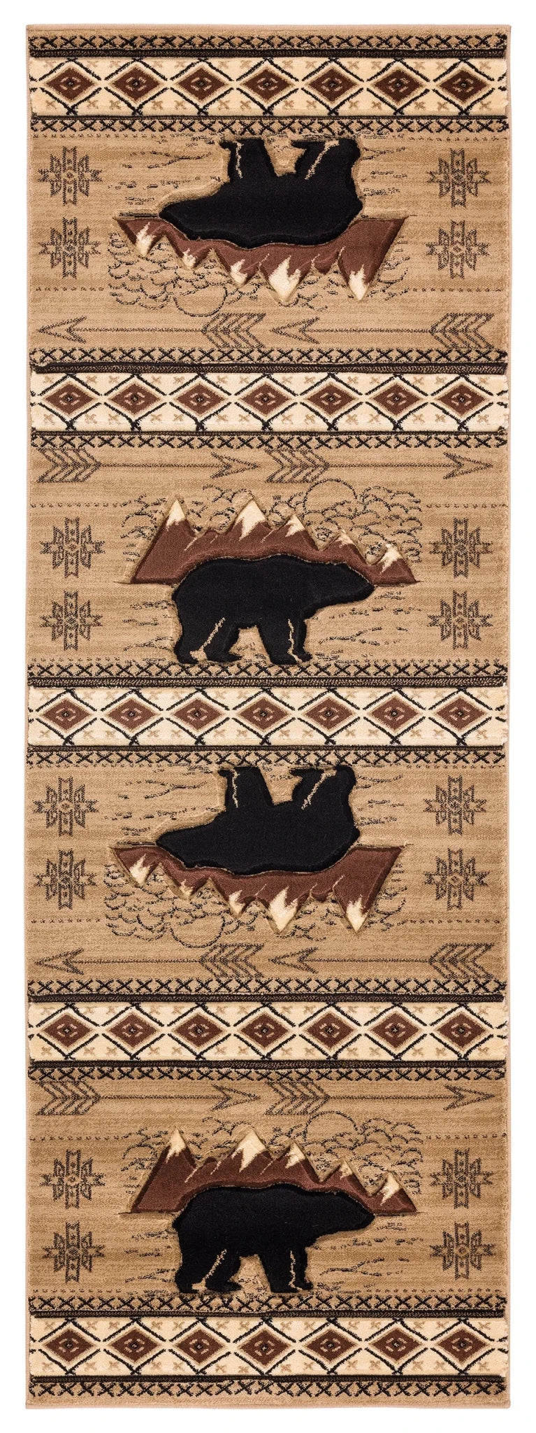 United Weavers Cottage Timberland Beige Rug - runner front view