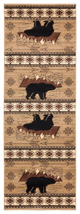United Weavers Cottage Timberland Beige Rug - runner front view