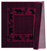 United Weavers Highlands Bear March Red Rug - backing detail