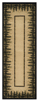 United Weavers Highlands Rainforest Beige Rug - runner front view