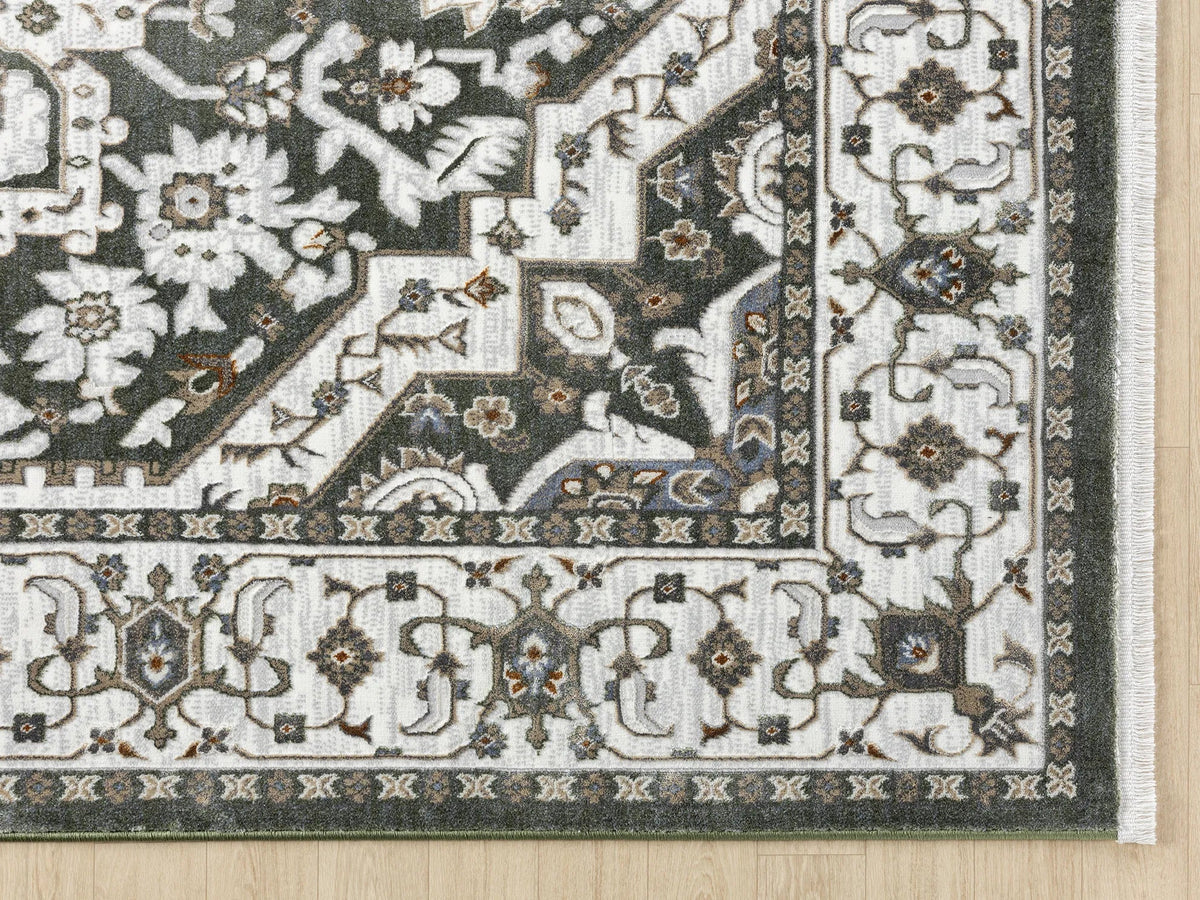United Weavers Hudson Alex Green Rug - angle view