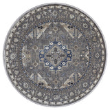 United Weavers Hudson Magi Grey Rug - round front view