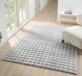 United Weavers Lavish Bubble Lush Silver Rug - room scene