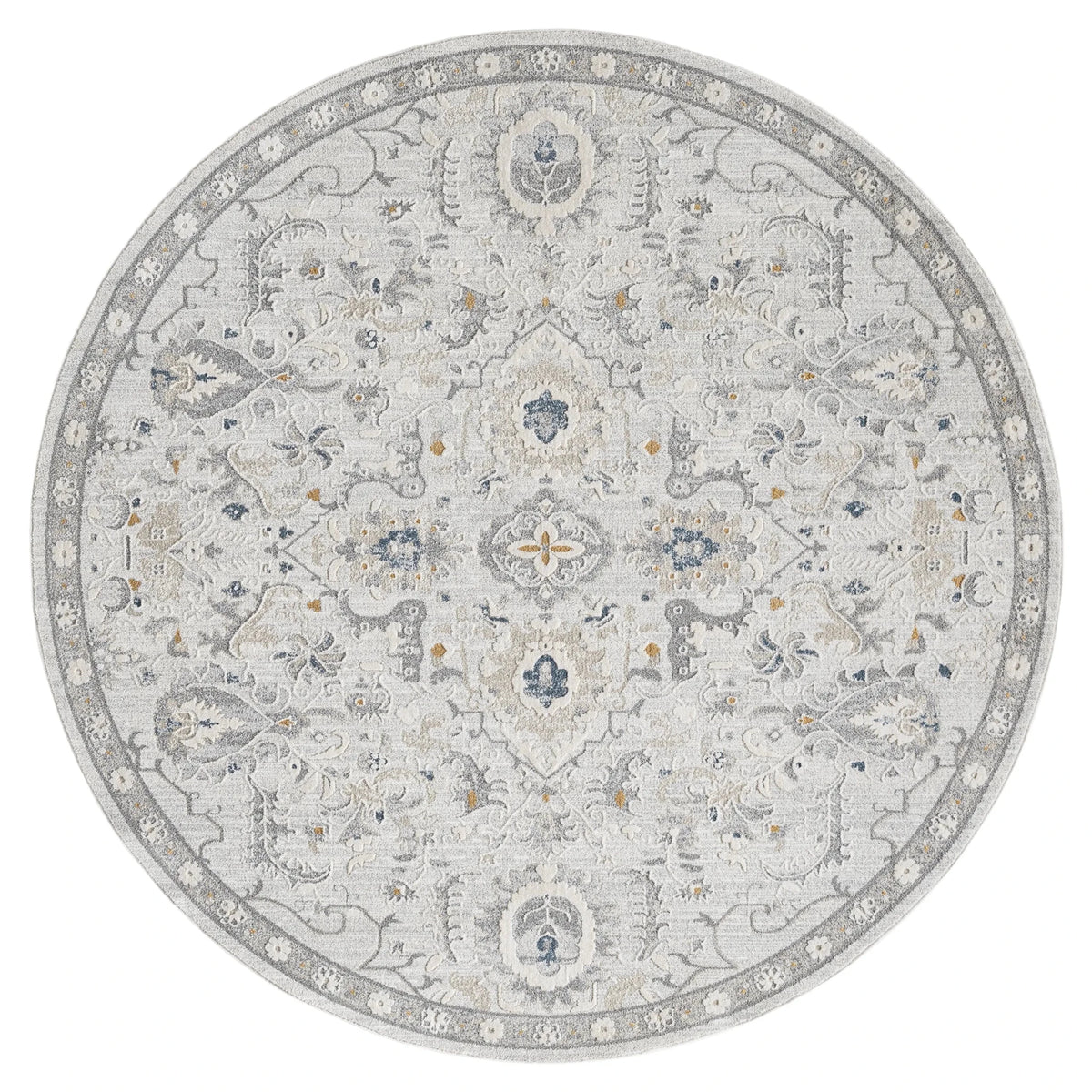 United Weavers Lexington Darcy Grey Rug - round front view
