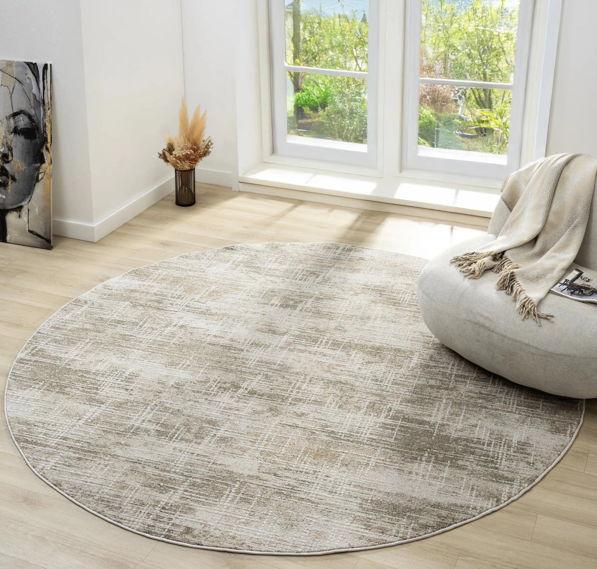 United Weavers Lexington Lady Brown Rug - round room scene