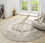 United Weavers Lexington Lily Beige Rug - round room scene