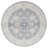 United Weavers Lexington Rosebud Grey Rug - round front view