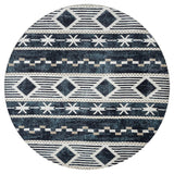 United Weavers Stratton Orchard Navy Rug - round front view