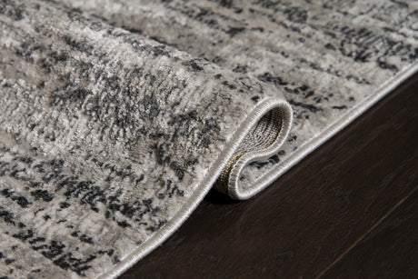 United Weavers Veronica Ives Grey Rug - side close-up detail
