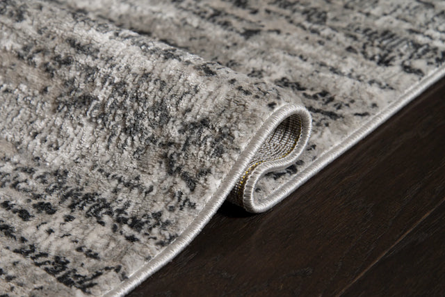 United Weavers Veronica Ives Grey Rug - side close-up detail