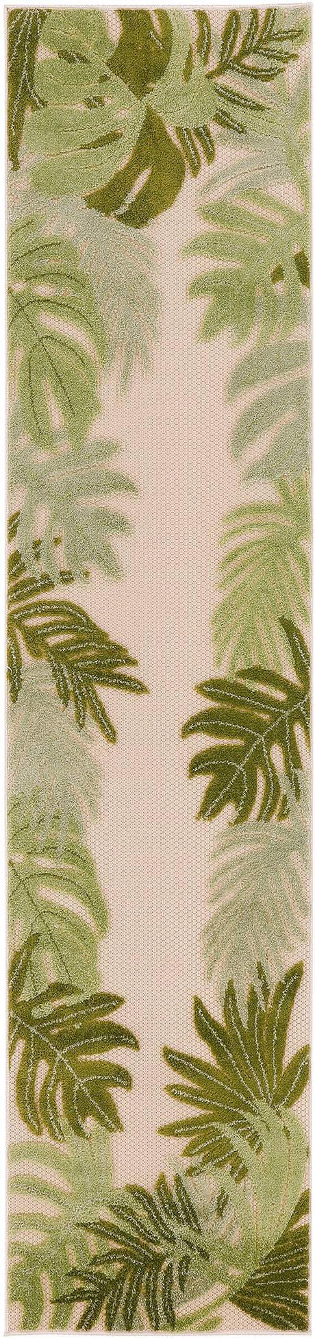 Nourison Aloha Alh40 Ivory Green Area Rug