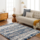 Surya Ultra Shag Utg-2301 Pale Pink, Onyx, Ash, Pewter, Sage Rug.