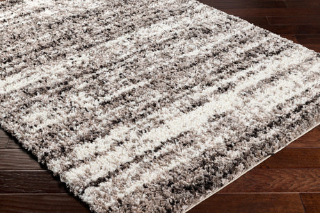 Surya Ultra Shag Utg-2302 Grey, Light Grey, Dark Grey, Sterling Grey, Sage, Eggplant, Metallic - Silver, Black, Pewter Rug.