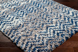 Surya Ultra Shag Utg-2303 Light Silver, Midnight Blue, Jet Black, Metallic - Silver, Ash, Sage, Eggplant Rug.