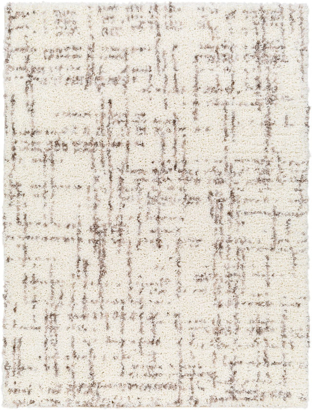 Surya Ultra Shag Utg-2304 Light Silver, Off-White, Ash, Metallic - Silver Rug.