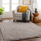 Surya Ultra Shag Utg-2308 Sage, Nickel, Slate Grey Taupe Rug.