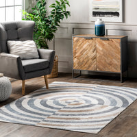 Nuloom Modern Swirls Grhn06A Blue Area Rug