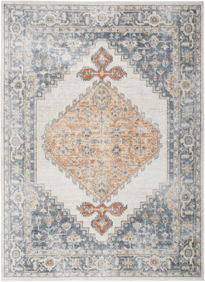 Nourison Astra Machine Washable Asw11 Grey/Gold Area Rug