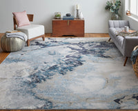 Feizy Astra Ara39L4F Blue/Gray/Ivory Area Rug