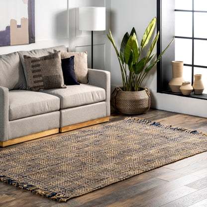 Nuloom Suchin Casual Woven Gogl01A Navy Area Rug