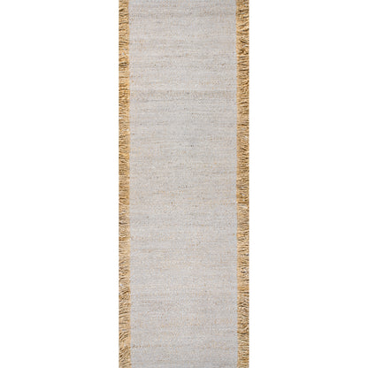 Nuloom Flatweave Natural Fiber Hctr01B Gray Area Rug