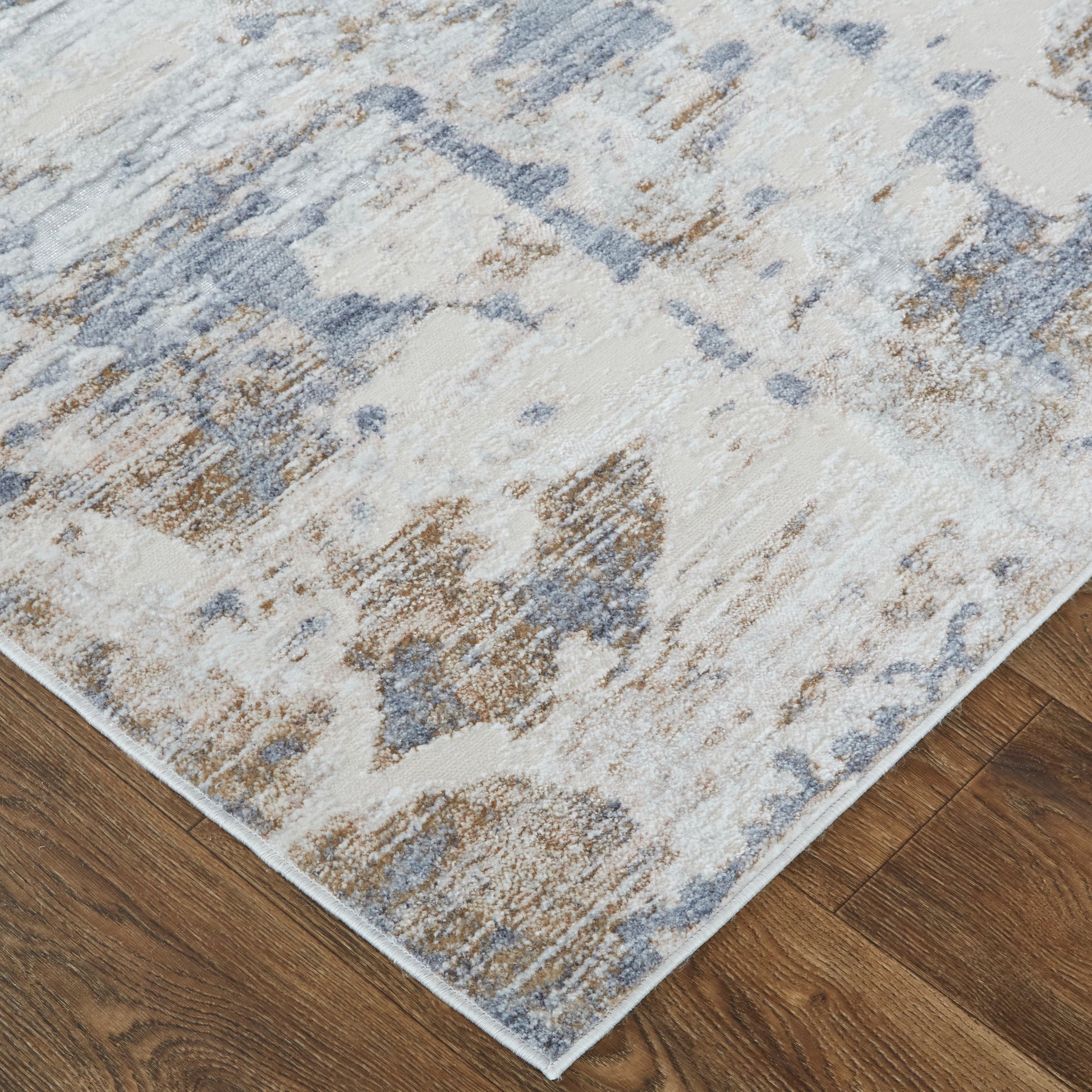 Feizy Laina Lai39Ghf Ivory/Gray/Blue Area Rug