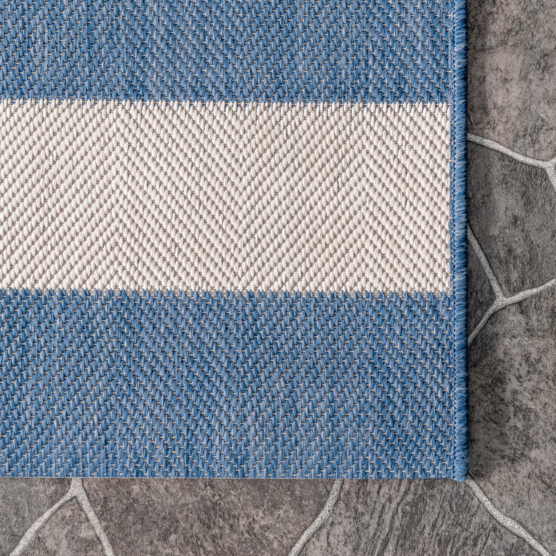 Nuloom Alexis Striped Owdn28B Blue Area Rug