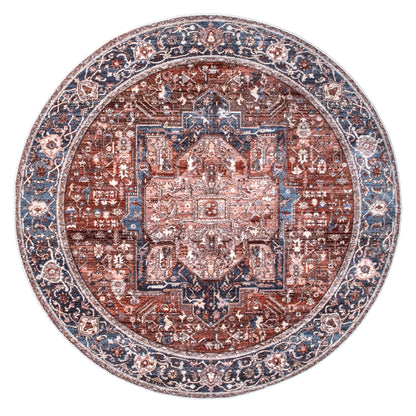 Nuloom Harriet Vintage Medallion Khmc04E Blue Area Rug