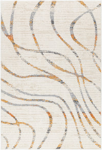 Surya Valet Vat-2302 Cream, Gray, Beige, Mustard, Burnt Orange Area Rug