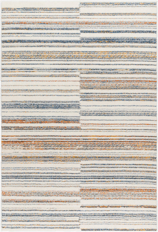 Surya Valet Vat-2308 Cream, Blue, Gray, Beige, Burnt Orange, Mustard Area Rug