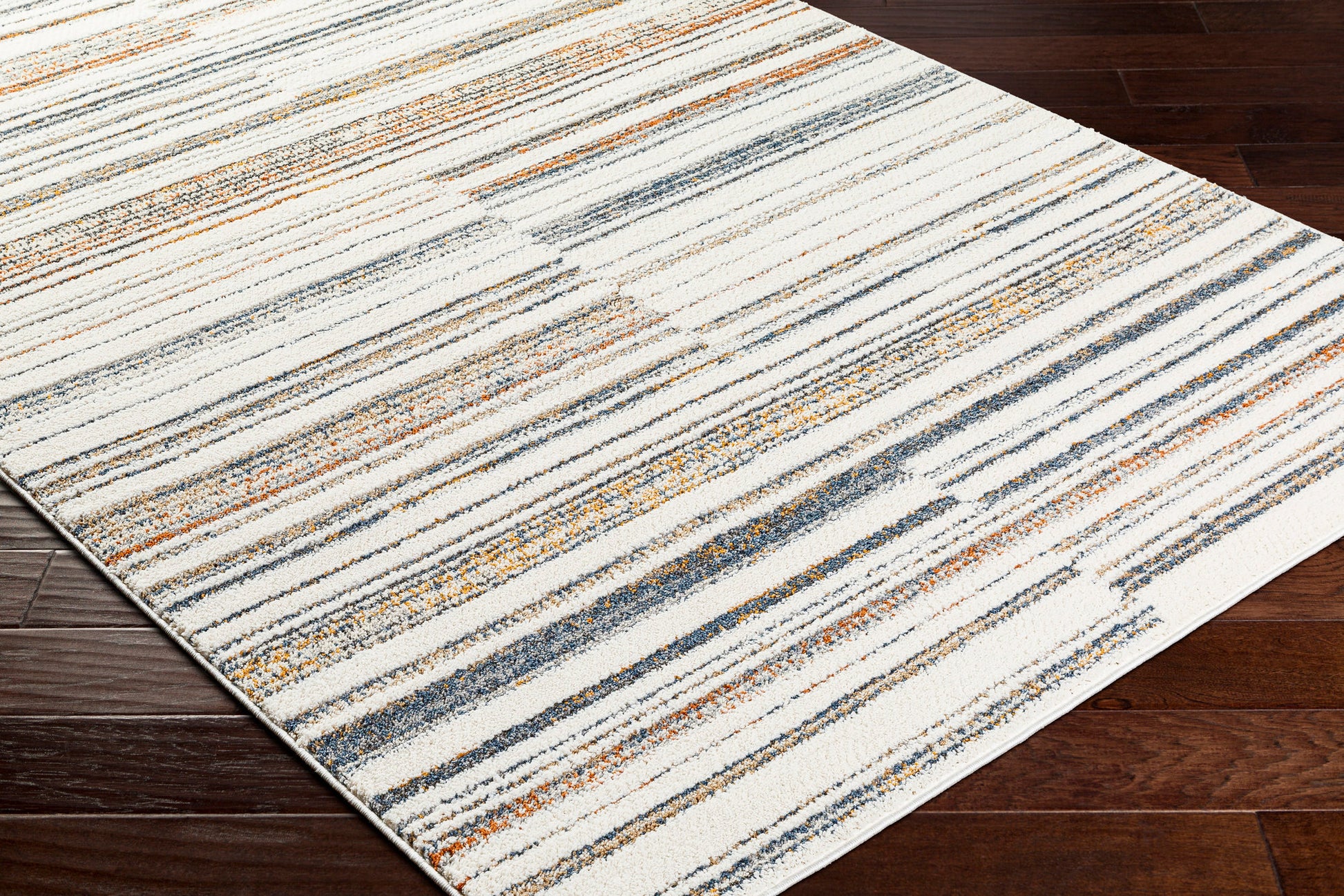 Surya Valet Vat-2308 Cream, Blue, Gray, Beige, Burnt Orange, Mustard Area Rug