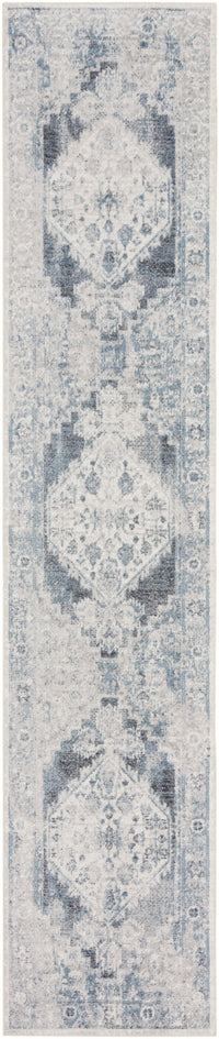 Nourison Astra Machine Washable Asw11 Blue/Ivory Area Rug