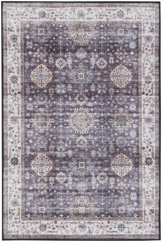 Nourison Fulton Ful12 Charcoal Area Rug