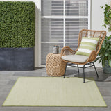 Nourison Courtyard Cou01 Ivory Green Rugs
