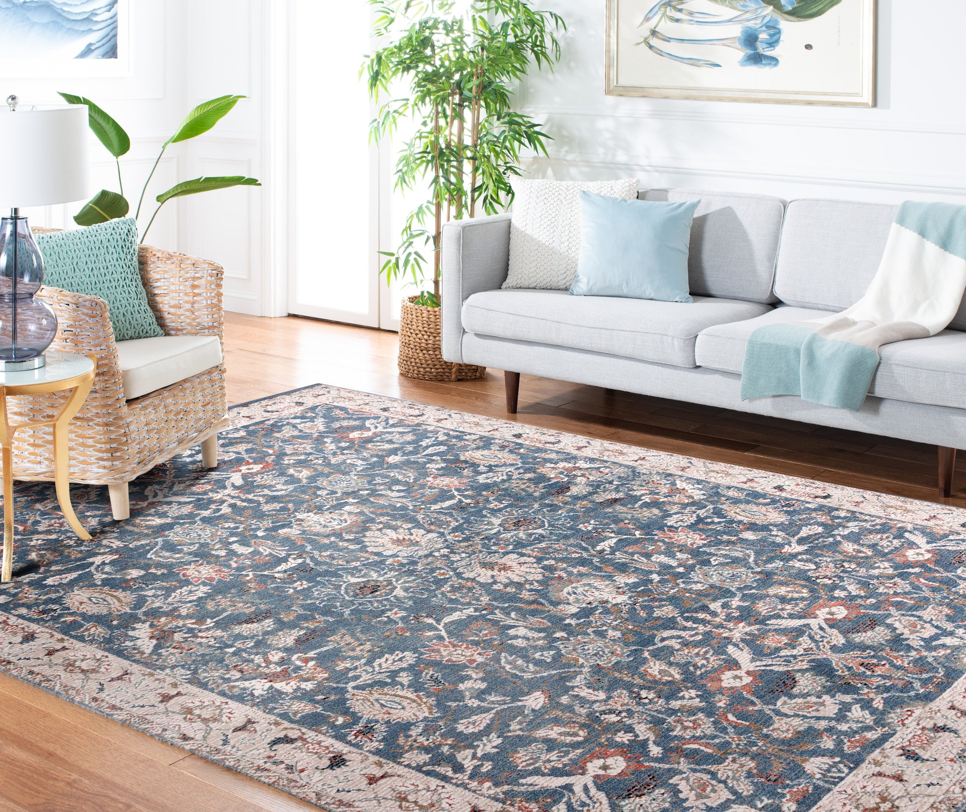 Safavieh Vivaldi Viv516M Blue/Ivory Area Rug