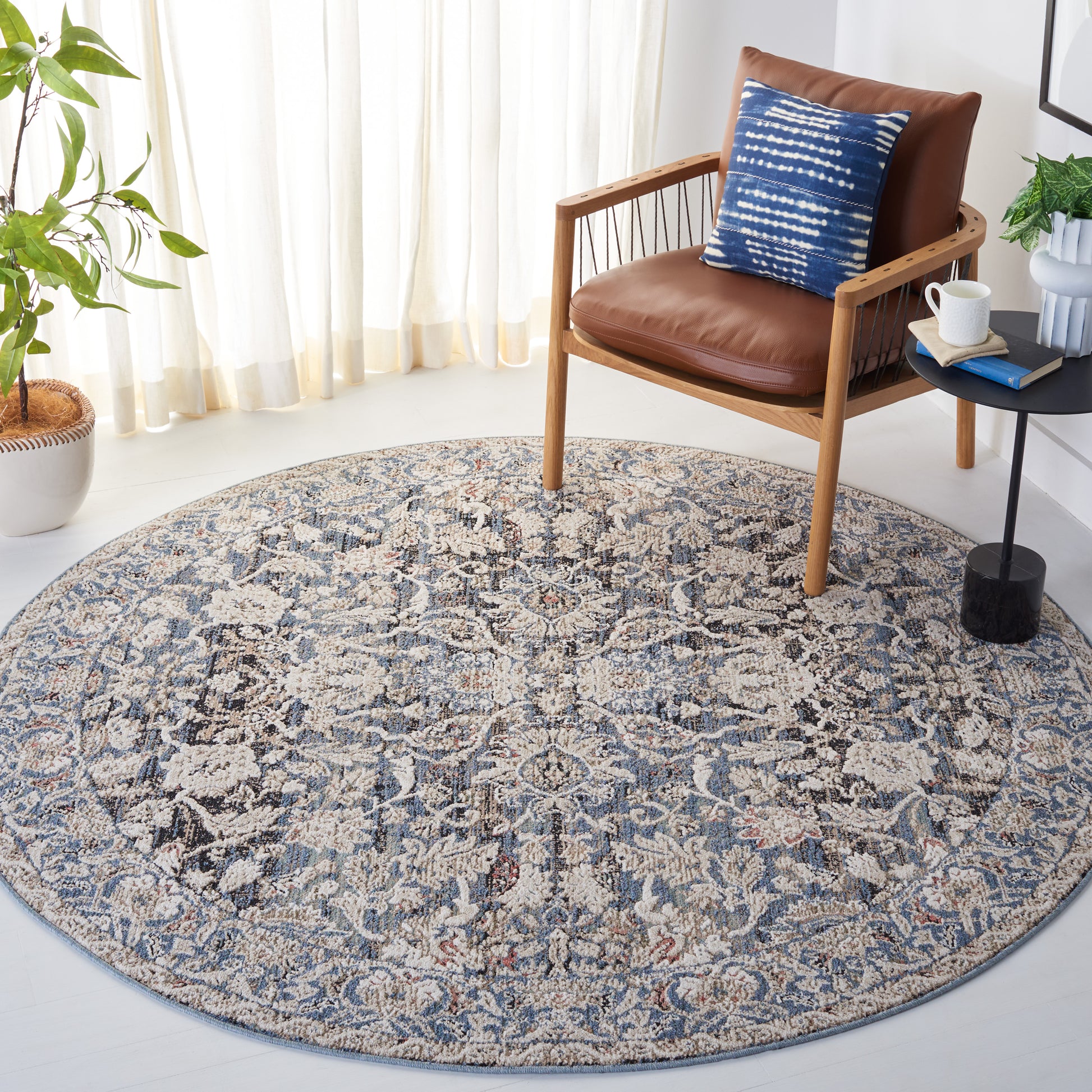 Safavieh Vivaldi Viv516N Navy/Ivory Area Rug