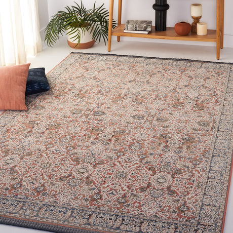 Safavieh Vivaldi Viv562N Navy/Rust Rug.