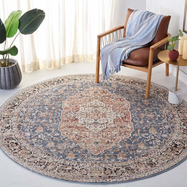 Safavieh Vivaldi Viv565M Blue/Rust Rug.