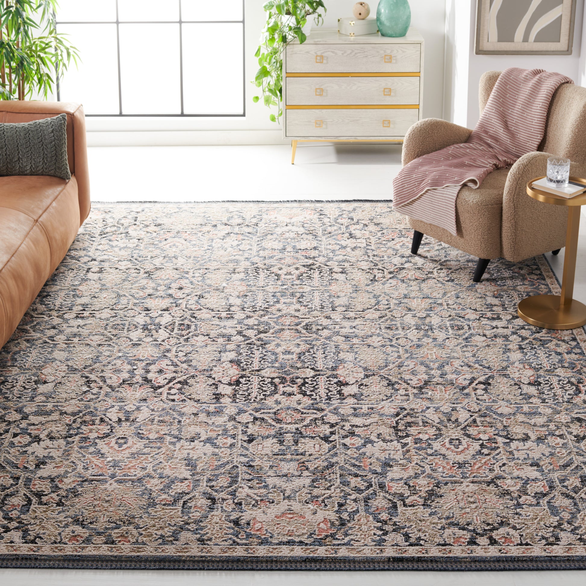 Safavieh Vivaldi Viv568M Blue/Ivory Area Rug