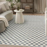 Nourison Serenity Home SRH10 Ivory Blue Contemporary Area Rugs