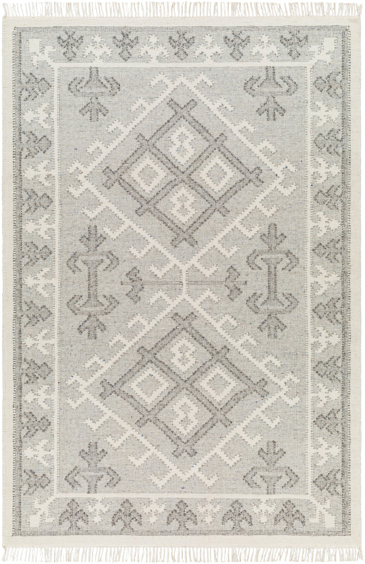 Surya Valerie Vla-2305 Off-White, Charcoal, Medium Gray Rug.