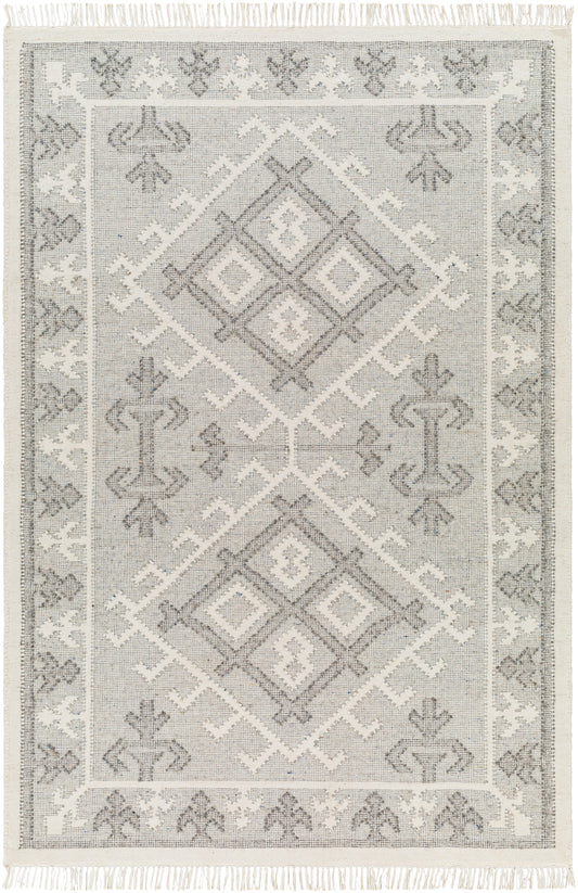 Surya Valerie Vla-2305 Off-White, Charcoal, Medium Gray Area Rug