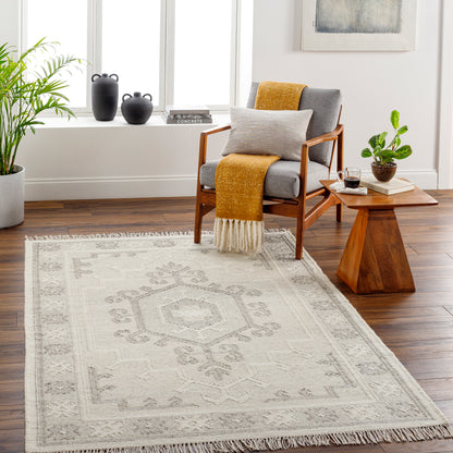 Surya Valerie Vla-2306 Off-White, Charcoal, Medium Gray Area Rug