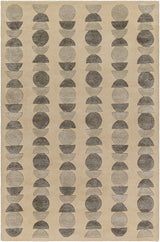 Surya Vilnius Vns-2301 Light Beige, Taupe, Charcoal Rug.