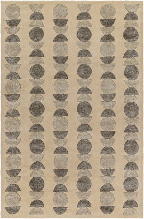 Surya Vilnius Vns-2301 Light Beige, Taupe, Charcoal Rug.