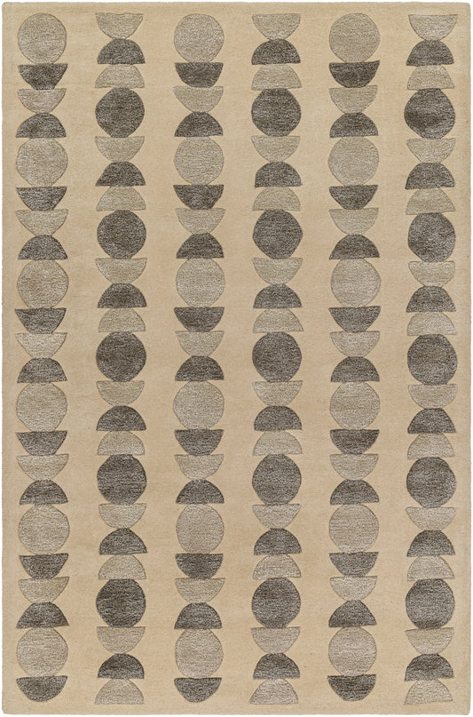 Surya Vilnius Vns-2301 Light Beige, Taupe, Charcoal Area Rug