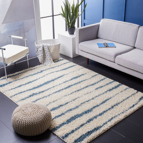 Safavieh Venus Shag Vns603K Turquoise/Ivory Rug.